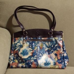 Patricia Nash Poppy tote Blu Clay floral